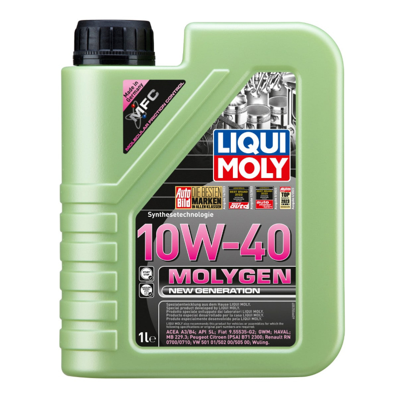 10w40 Molygen New Generation Motorolie Fra Liqui Moly    1l Dunk