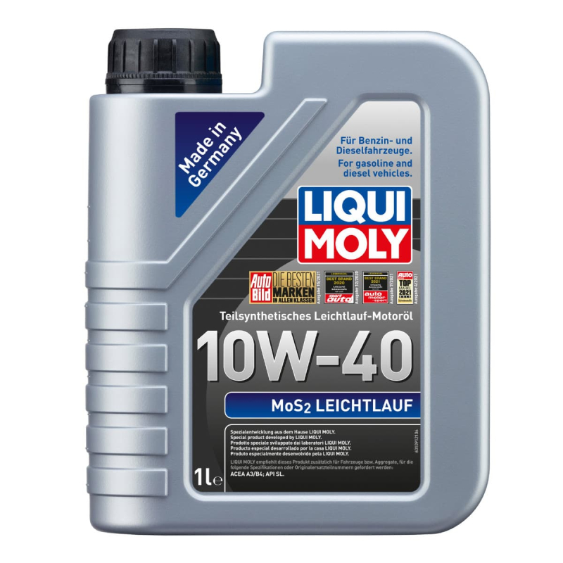10w40 Motorolie Mos2 Liqui Moly  Letløb   1l Dunk