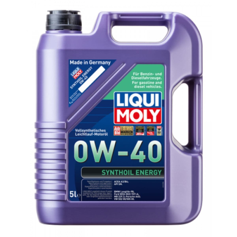 0w40 Synthoil Energy Motorolie Fra Liqui Moly   5l Dunk