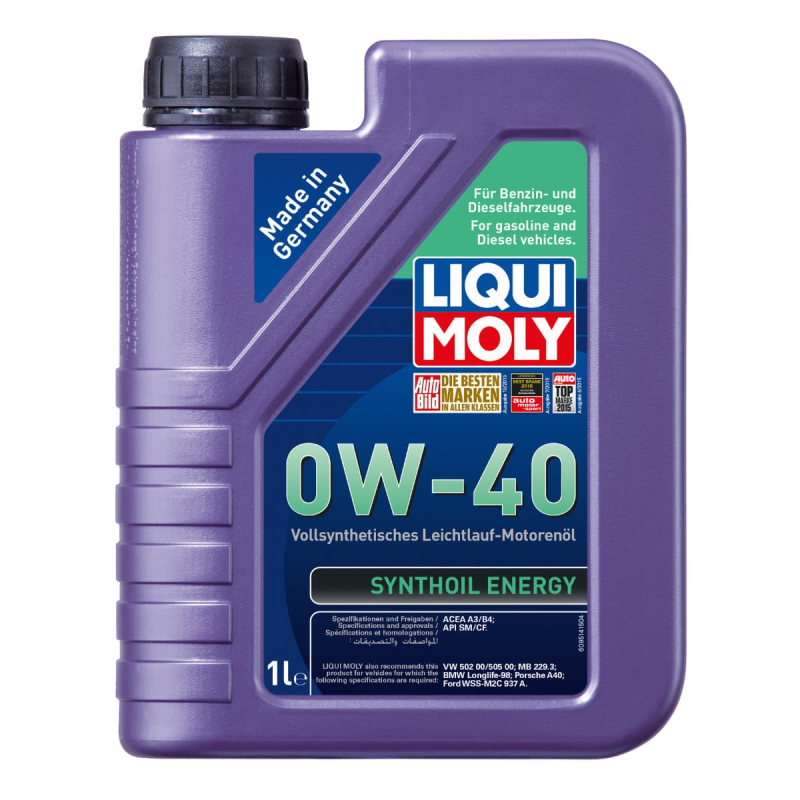 0w40 Synthoil Energy Motorolie Fra Liqui Moly   1l Dunk